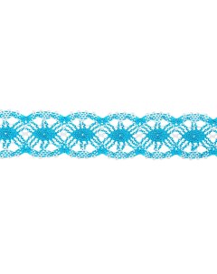 Тесьма плетеная намотка по 20 метров сине белая Страна карнавалия