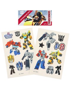 Детские тату переводные тату transformers 2 листа Hasbro