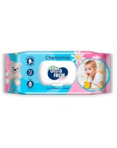 Салфетки влажные для детей и мам с клапаном 72 шт Ultrafresh