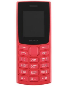 Мобильный телефон 106 TA 1564 DS EAC красный моноблок 2Sim 1 8 120x160 Series 30 GSM900 1800 GSM1900 Nokia