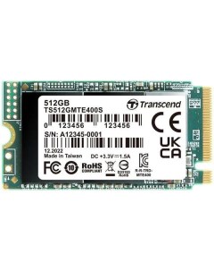 Внутренний SSD накопитель Transcend MTE400S TS512GMTE400S 512 GB MTE400S TS512GMTE400S 512 GB