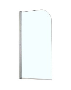 Шторка на ванну Merrit 70 NF6211 700 профиль Серебро стекло прозрачное Azario