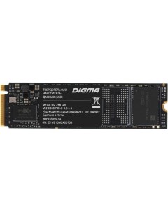 Накопитель SSD PCI E 3 0 x4 256Gb DGSM3256GM23T MEGA M2 M 2 2280 Digma