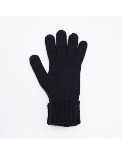 Чёрные перчатки из шерсти мериноса Toptop