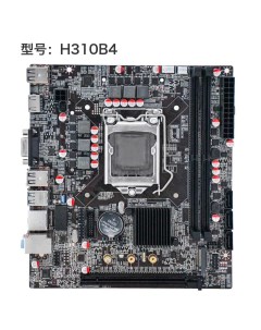 Материнская плата H310B4 Socket1151 Intel H310 2xDDR4 PCI Ex16 3SATA3 5 1 ch 4 USB 3 2 VGA HDMI mATX Zczf