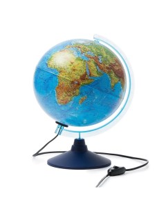 Интерактивный глобус Земли физико политический с LED подсветкой 25 см VR очки Globen