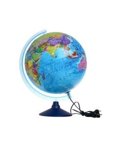 Интерактивный глобус Земли физико политический 32 см с LED подсветкой VR очки Globen