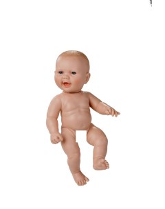 Кукла виниловая 30см Newborn без одежды 7077 Berjuan