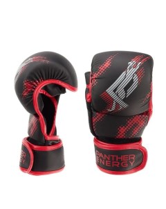 Перчатки без пальцев для мужчин мма смешанных единоборств бокса боксерские тренировочные с Panther energy