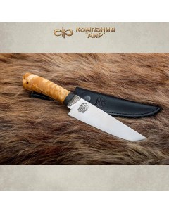 Нож туристический АиР Златоуст Барибал сталь 95х18 рукоять карельская береза Компания аир