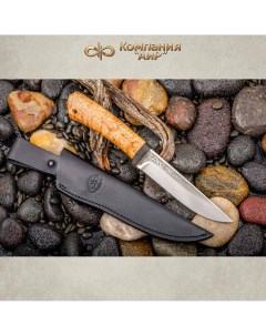 Нож туристический АиР Златоуст Лиса сталь 95х18 рукоять карельская береза Компания аир