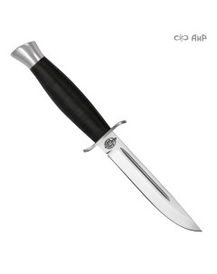 Нож туристический АиР ЗлатоустФинка 2 сталь 95х18 рукоять кожа Компания аир