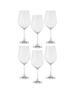 Набор бокалов для вина Columba optic стекло 6шт 850мл 669 403 Crystal bohemia