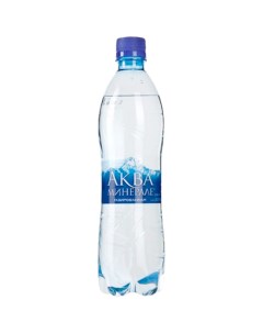 Вода питьевая минеральная газированная 0 6 л Aqua minerale