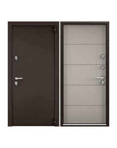 Дверь входная Torex для дома Village advanced 950х2050 правый терморазрыв коричневый Torex стальные двери