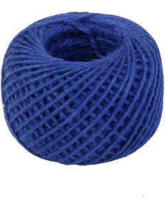 Шпагат хлопковый 2мм х 100м 4шт цвет синий шпагат для вязания Kraftcom