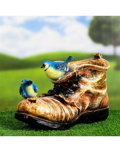 Цветочное кашпо Ботинок с двумя птичками Р00013442 1 8 л 1 шт Хорошие сувениры