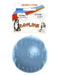 Игрушка для собак Мяч средний серо голубой Doglike