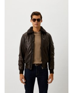 Куртка кожаная утепленная Blouson