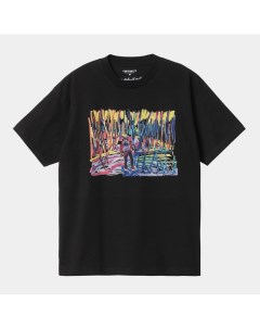 Футболка S S Ollie Mac Icy Lake T Shirt Black Carhartt wip