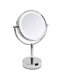 Зеркало косметическое Aurora с подсветкой 1x 5x увеличение хром Ridder