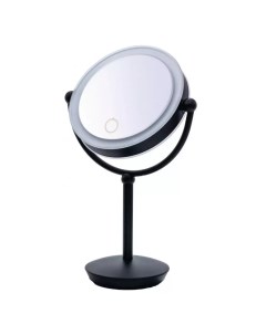 Зеркало косметическое Moana с подсветкой 1x 5x увеличение черный Ridder