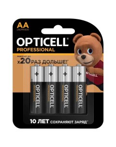 Батарейки Professional AA 4 шт Opticell