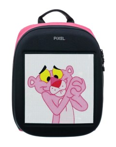Рюкзак PXONEPM01 One Pinkman чёрно розовый LED экран 25 25 px 16 5 млн цветов 20 л полиэстер Pixel