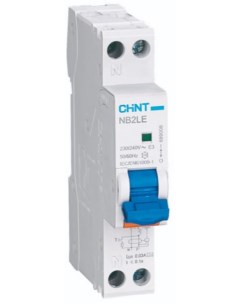 Автоматический выключатель дифф тока АВДТ 689002 1P N тип характеристики C 16A 30mA 1мод электрон ти Chint