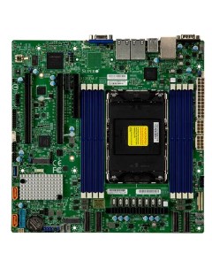 Материнская плата mATX MBD X13SEM F B LGA4677 C741 8 DDR5 4800 10 SATA 6G RAID 2 M 2 7 PCIE 2 Glan I Supermicro