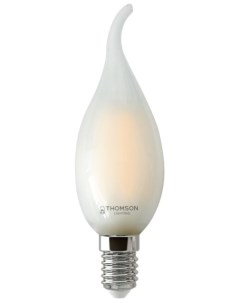 Лампа светодиодная TH B2345 филаментная свеча 5W 530Lm E14 6500K Frosted Thomson