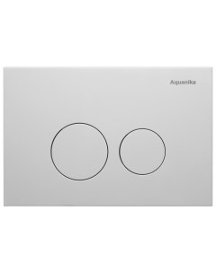 Кнопка смыва Basic R type 01 02 05W круглые клавиши белый Aquanika