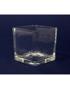 Подсвечник Стеклянный кубик 80x80 см стекло цвет прозрачный Evis
