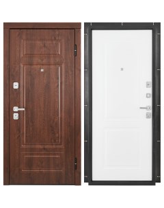 Дверь входная металлическая Мельбурн 86x201 см правая белая Belwooddoors