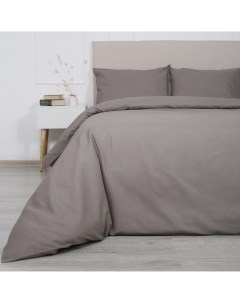 Комплект постельного белья двуспальный бязь серо коричневый Melissa