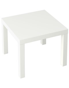 Журнальный столик Like квадратный 55x55 см белый Без бренда