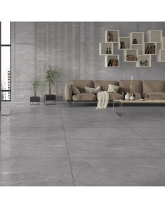 Глазурованный керамогранит Bogart Grey 60x120 см 2 88 м полированный цвет серый Без бренда