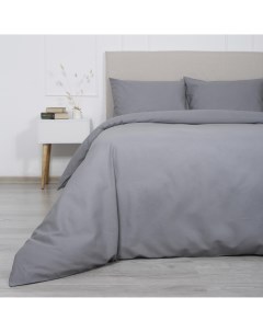 Комплект постельного белья двуспальный бязь серый Melissa