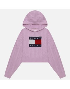 Женский свитер Center Flag Cable Hoodie Tommy jeans