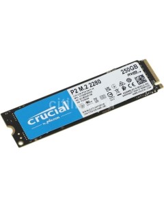 SSD накопитель P2 CT250P2SSD8 250ГБ M 2 2280 PCIe 3 0 x4 NVMe M 2 Crucial