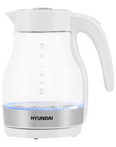 Чайник HYK G3802 белый серебристый Hyundai