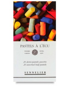 Набор сухой пастели A LECU 20 цв 1 2 в картонной коробке Sennelier