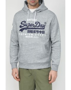 Хлопковое худи с принтом Superdry