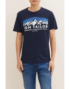 Хлопковая футболка с логотипом Tom tailor