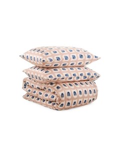 Комплект постельного белья из сатина с принтом из коллекции Cuts Pieces 1 5 сп Tkano