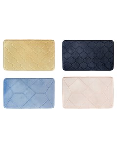 Коврик для ванной Basic 50х80см полиэстер с эффектом памяти на SBR основе в асс-те Iddis