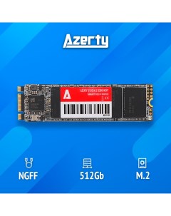 SSD накопитель M 2 2280 NGFF 512G M 2 2280 512 ГБ 029 1252 Azerty