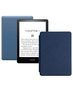 Электронная книга Kindle PaperWhite 2021 16Gb Special Offer Denim с чехлом Blue Amazon