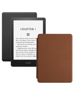 Электронная книга Kindle PaperWhite 2021 16Gb Special Offer с чехлом Brown Amazon