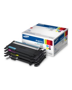 Картридж для лазерного принтера CLT P407C черный цветные оригинал Samsung